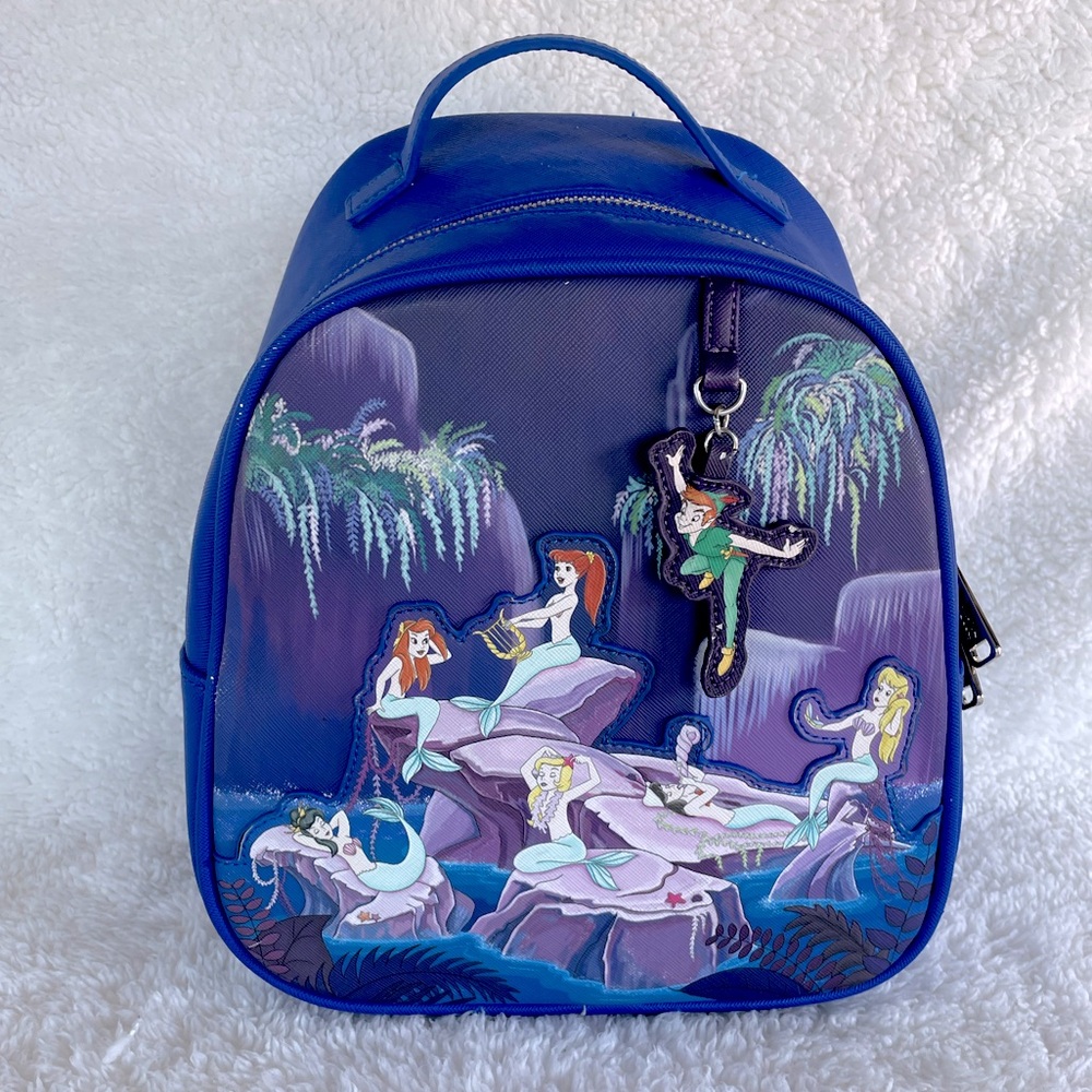 RARE Peter Pan Mermaid Cove Loungefly Mini Backpack
